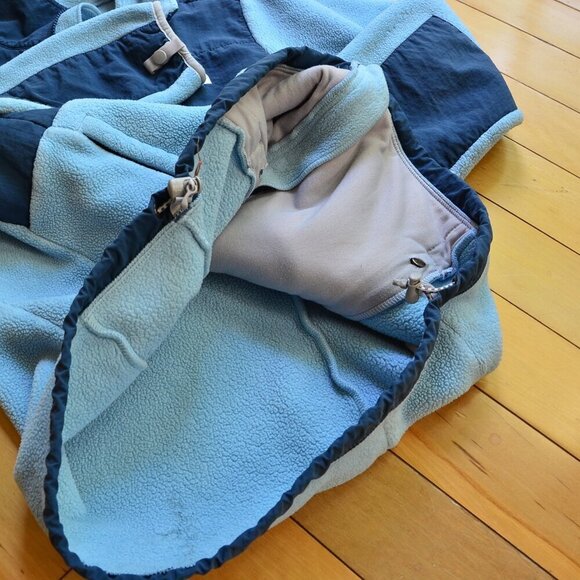 North Face Women’s Fleece Jacket Navy/Light Blue Colors Size M - Picture 7 of 12